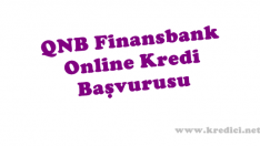 QNB Finansbank Online Kredi Başvurusu